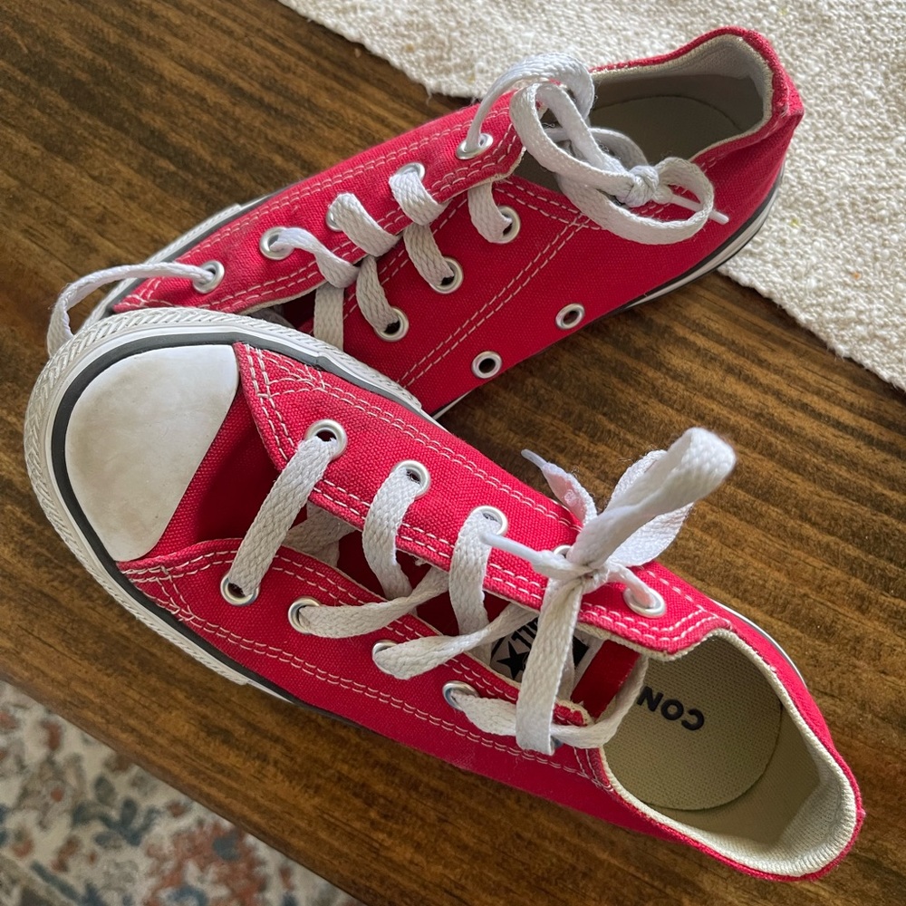 Boys 13 1/2 Red Converse